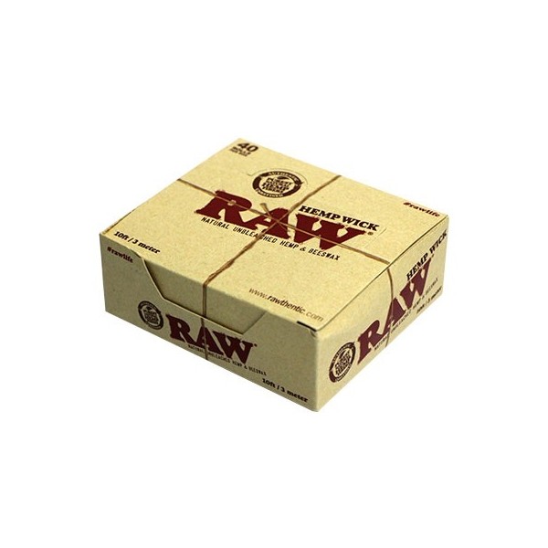 RAW Hemp Wick (mechas) - caixa inteira