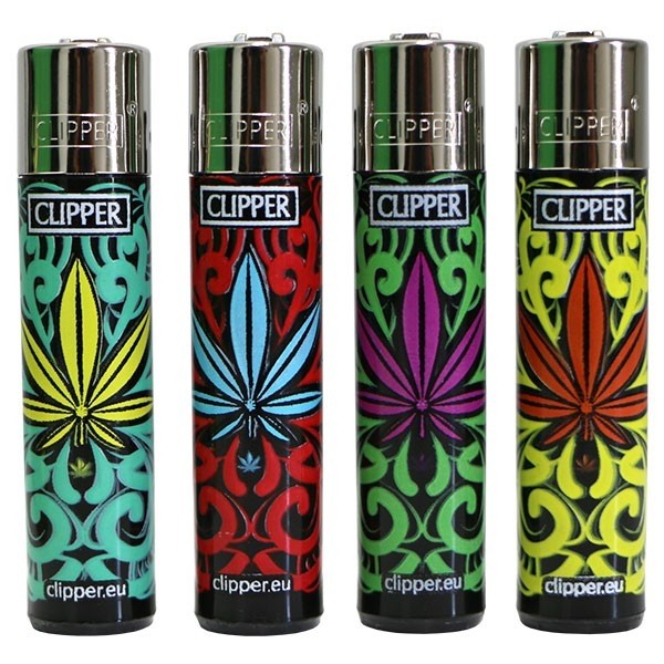 Clipper isqueiro - folhas de maconha