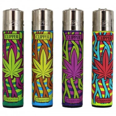 Clipper isqueiro - folhas de maconha