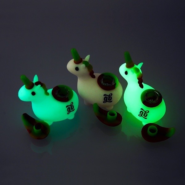 Tubo fluorescente unicórnio GB brilho noite