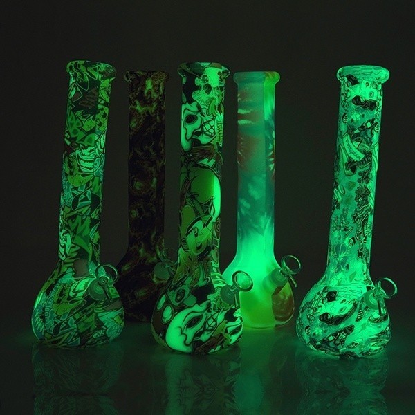 Bong Silicone Fluorescente XL 34 cm
