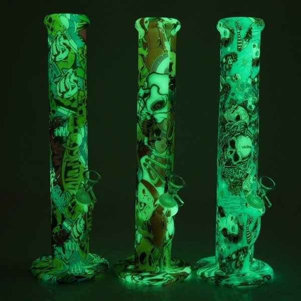 Bong Silicone Fluorescente XL 36 cm