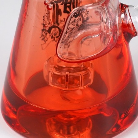 Bong Gel Cooler Vermelho 18 cm Folha preta