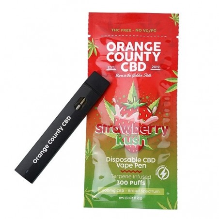 Pod Descartável Orange County CBD Strawberry Kush