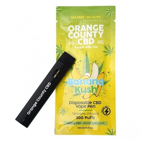 Pod Descartável Orange County CBD Banana Kush