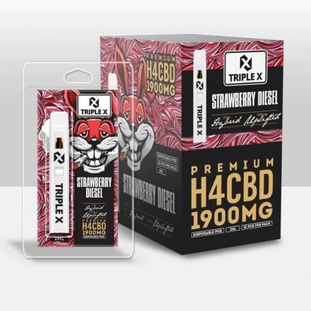 Vape Descartável H4CBD Triple X Strawberry Diesel Acan