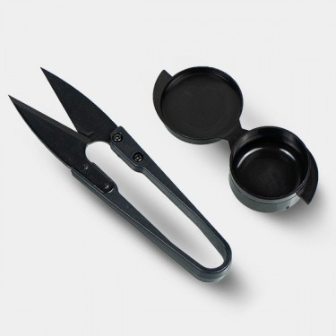 Kit Microdose tesoura pequena e frasco de silicone