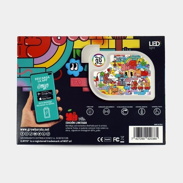 Exclusivo Led GB por Yubia bandeja - GB A marca verde