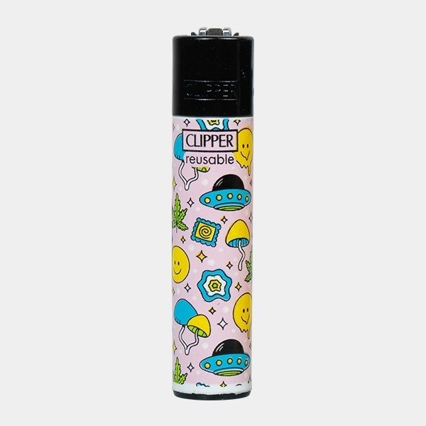 Isqueiro Clipper Leaf Pattern