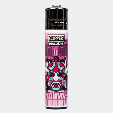Isqueiro Clipper Coleção  Samurai Masks - GB The Green Brand