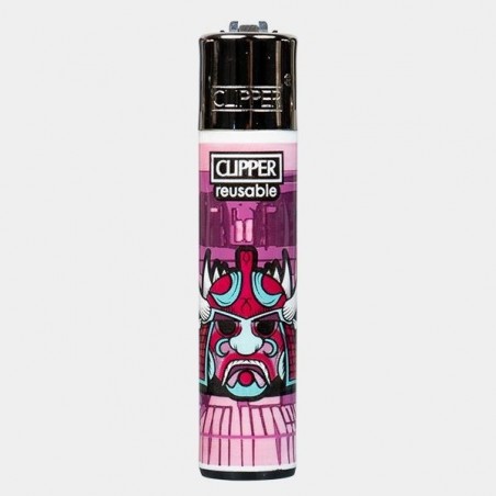 Isqueiro Clipper Coleção  Samurai Masks - GB The Green Brand