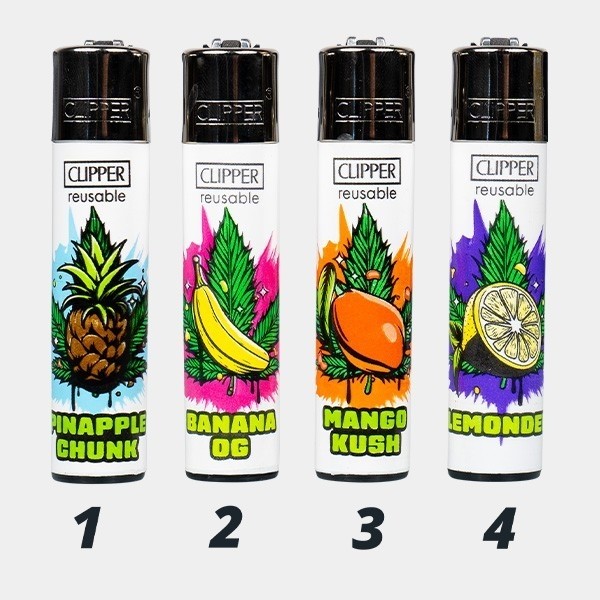 View Isqueiro Clipper Coleção Fruit Strains - GB The Green Brand