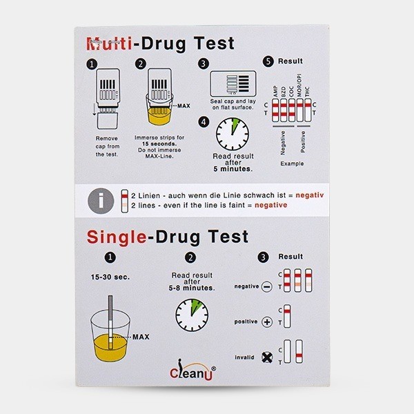 Multi Teste de Drogas de Clean U - GB The Green Brand