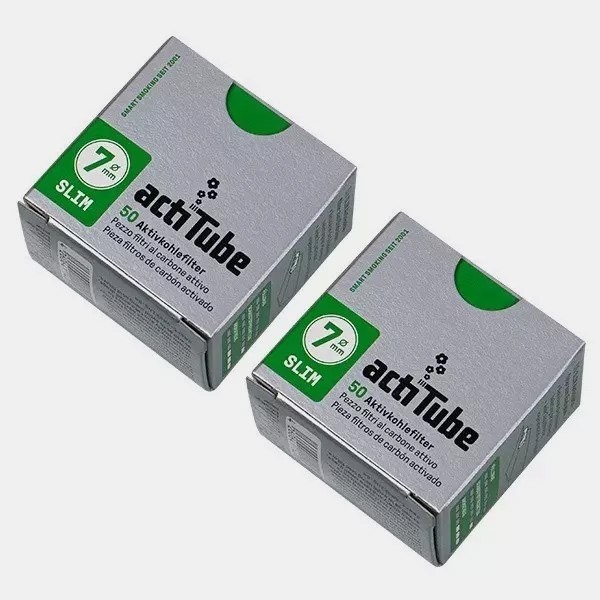 View Pack Filtros ActiTube Slim 50x2 - GB The Green Brand