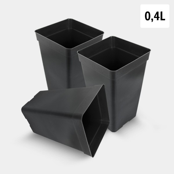 View Pack Vaso Quadrado 0.4L - GB The Green Brand