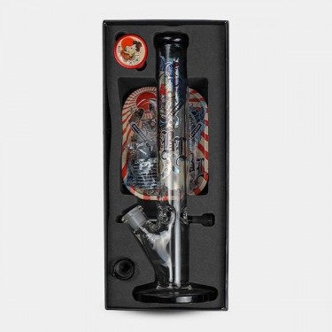 Bong com Maleta Ronin e Geisha Black Leaf - GB A marca verde