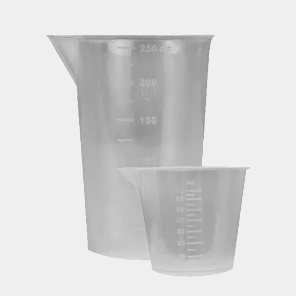 View Vaso plástico medindo 70 e 250ml - GB The Green Brand