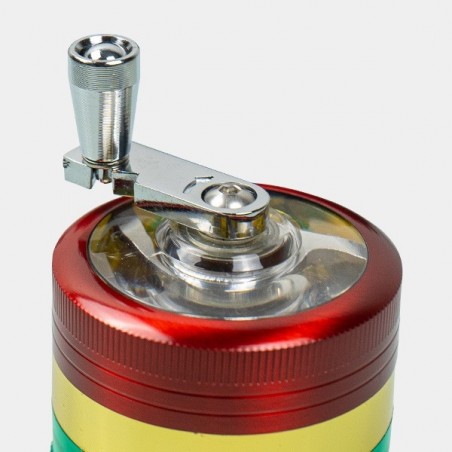 Moedor manual 4 partes Rasta detalhe