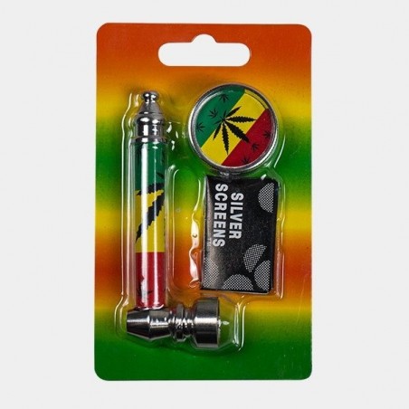 Conjunto De Pipe + Grinder + Grelhas Planas - GB The Green Brand