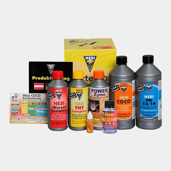 View Starter Box Coco é um pacote de fertilizantes Hesi - GB The Green Brand