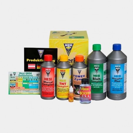 Starter Box Soil é o pacote de fertilizantes da Hesi - GB The Green Brand