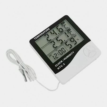 Termo-Higrômetro Digital com Sonda (Tela Grande)