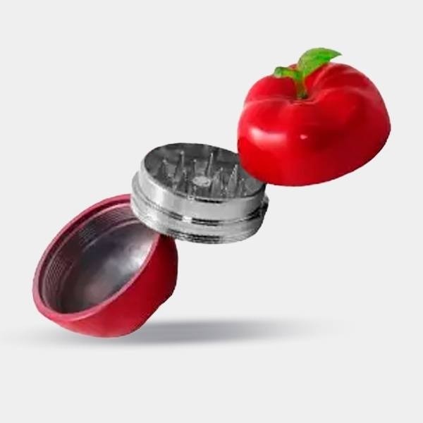 View Grinder Maçã vermelho aberto