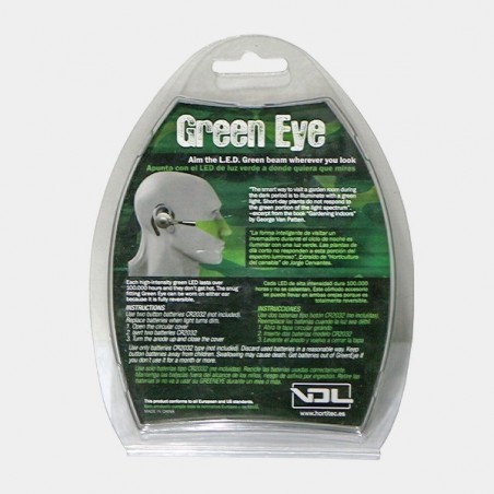 Lanterna LED verde Mãos livres Olho Vermelho - GB The Green Brand