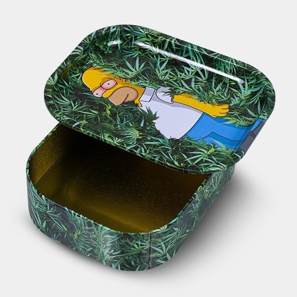 Caixa de Metal com Bandeja para Enrolar 'Bush Meme'