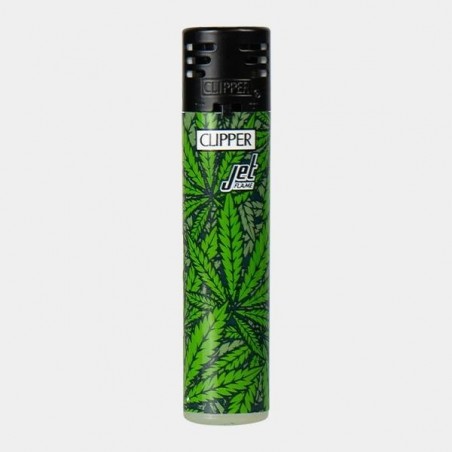 Isqueiro Clipper Printed Weed Jet Flame - GB The Green Brand