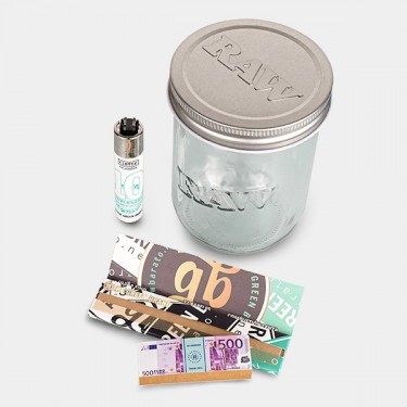 Maçonaria crua Jar Crystal Boot + Case - GB A marca verde