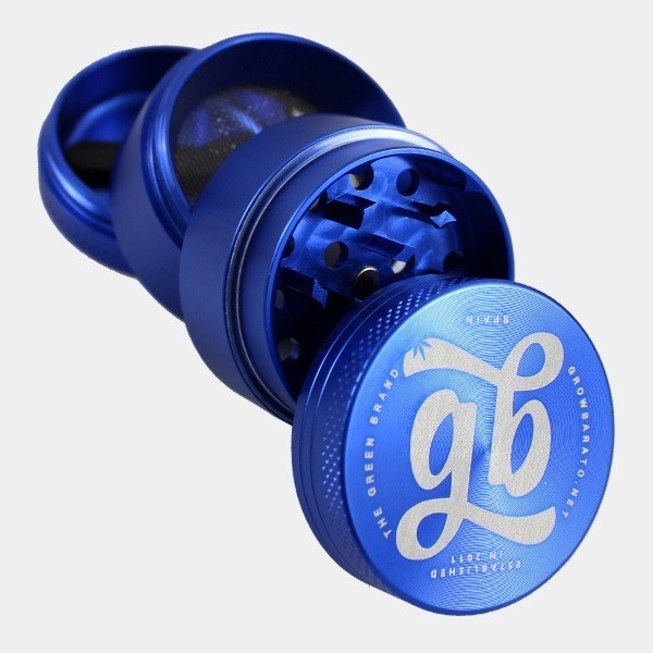 Grinder de alumínio GB 4 peças 40mm azul aberto