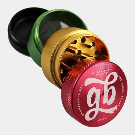 Grinder de alumínio GB 4 peças 40mm rasta aberto