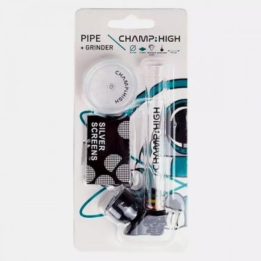 Tubo de cristal + moedor Champ High - GB A marca verde