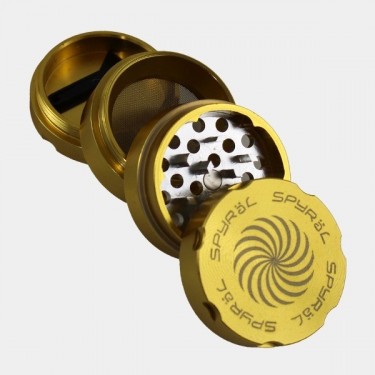 Moedor Spyral 55 mm 4 partes amarelo