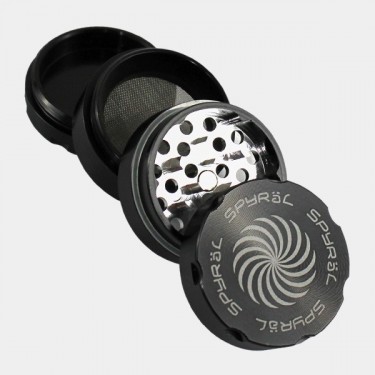 Moedor Spyral 55 mm 4 partes preto