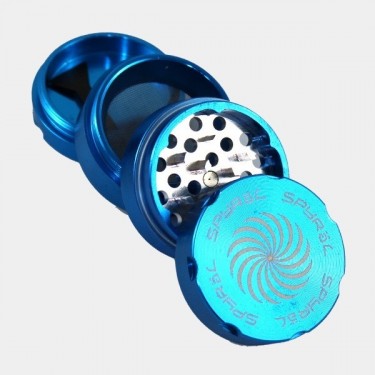 Grinder Spyral 55 mm 4 partes azul claro