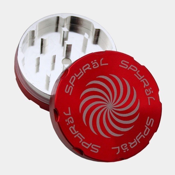 Grinder Spyral 2 partes 62mm alumínio - GB The Green Brand