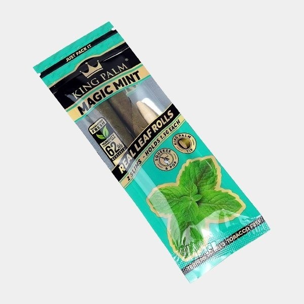 Papel profissional King Palm Slim Rolls - GB A marca verde