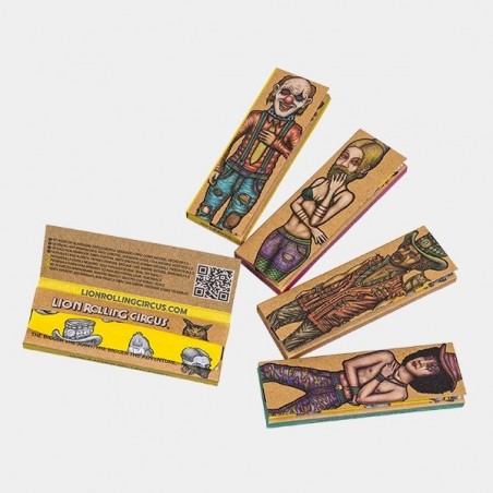 Mortalhas de Papel Natural 1.1/4 Lion Rolling Circus