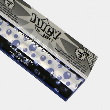 Papel de enrolar Juicy Jay's com sabor de mirtilo, aberto