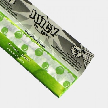 Papel de enrolar Juicy Jay's com sabor a maçã verde aberto