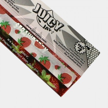 Papel de enrolar Juicy Jay's com sabor a morango, aberto