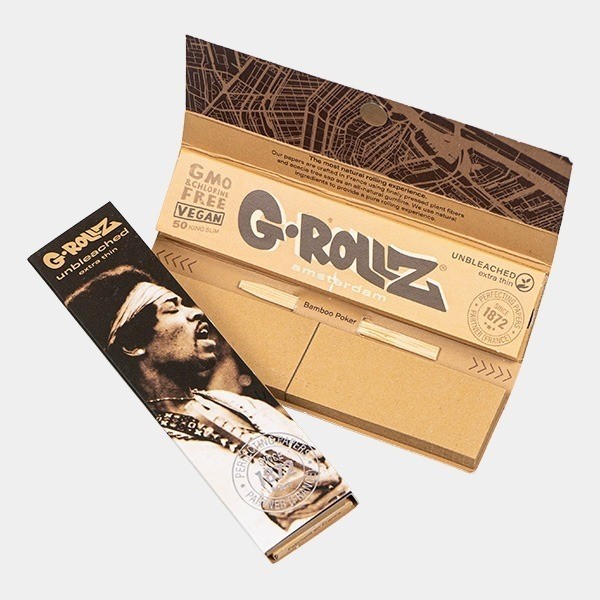 Mortalhas King Size + Filtro Unbleached G-Rollz