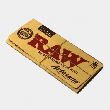 RAW King Size Artisan papel com bandeja - GB The Green Brand