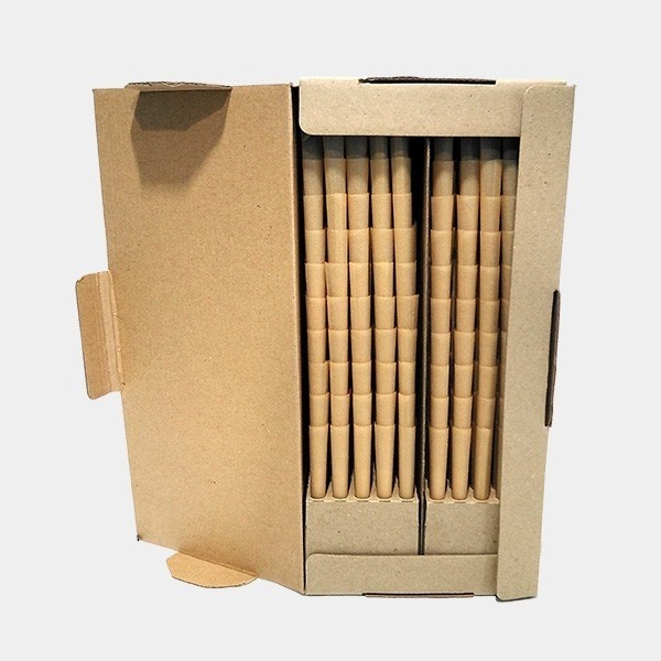 Caixa de cones 1000 uds. cones papel marrom - GB The Green Brand