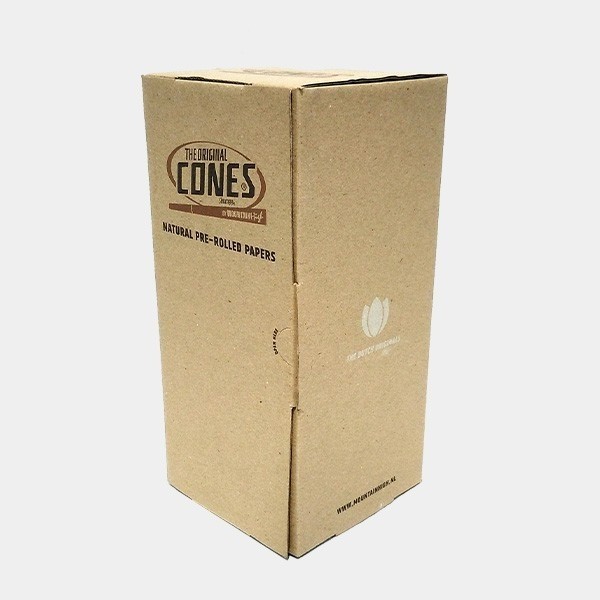 Caixa de cones 1000 uds. cones papel marrom - GB The Green Brand