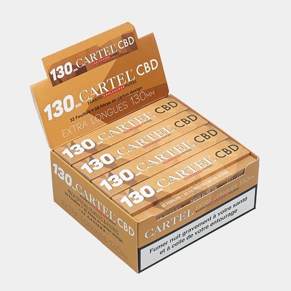 Mortalhas + Filtros CBD Unbleached Bamboo Cartel