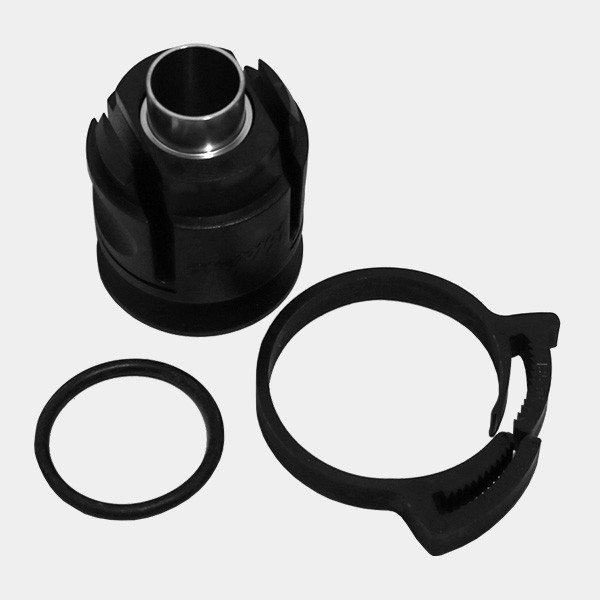 View Válvula sólida + peças de fixação + anel de vulcão
