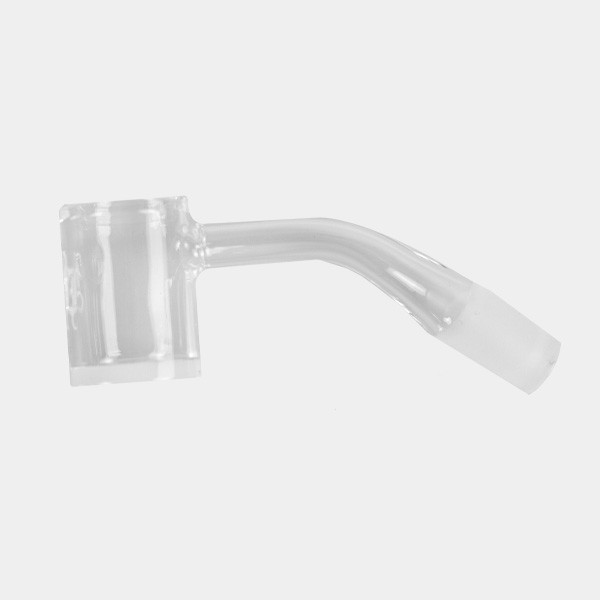 View Banger de Quartzo 14/19 mm Macho 45º Black Leaf - GB The Green Brand